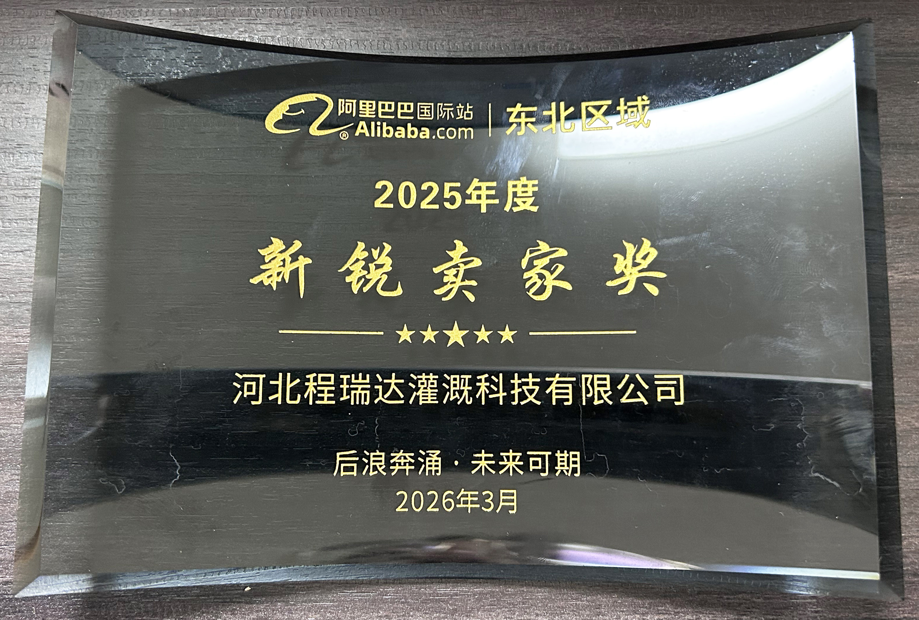 静安程瑞达灌溉 | 荣获阿里国际站新锐卖家奖